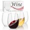 Exquisite Plastic Stemless Wine Glasses Disposable Wine Glasses 12 Oz Elegant Plastic Cups Reusable Durable Party Cups Disposable Cocktail Glass For Weddings & Events